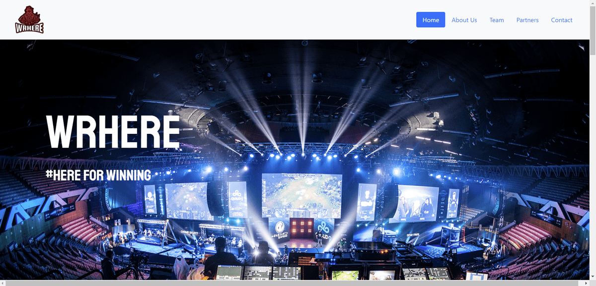 Website Profil Tim Esport